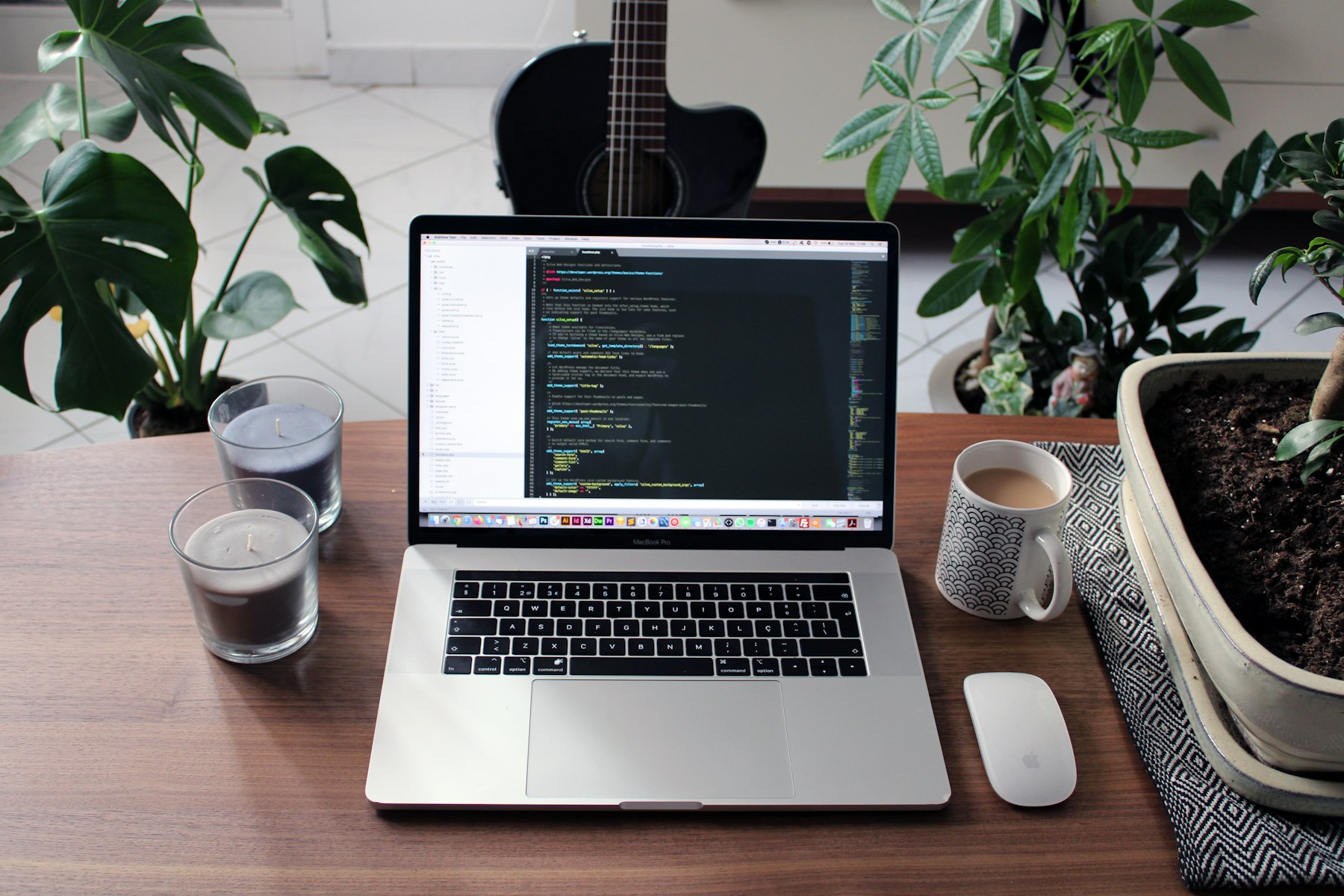 Laptop showing a finished small business website